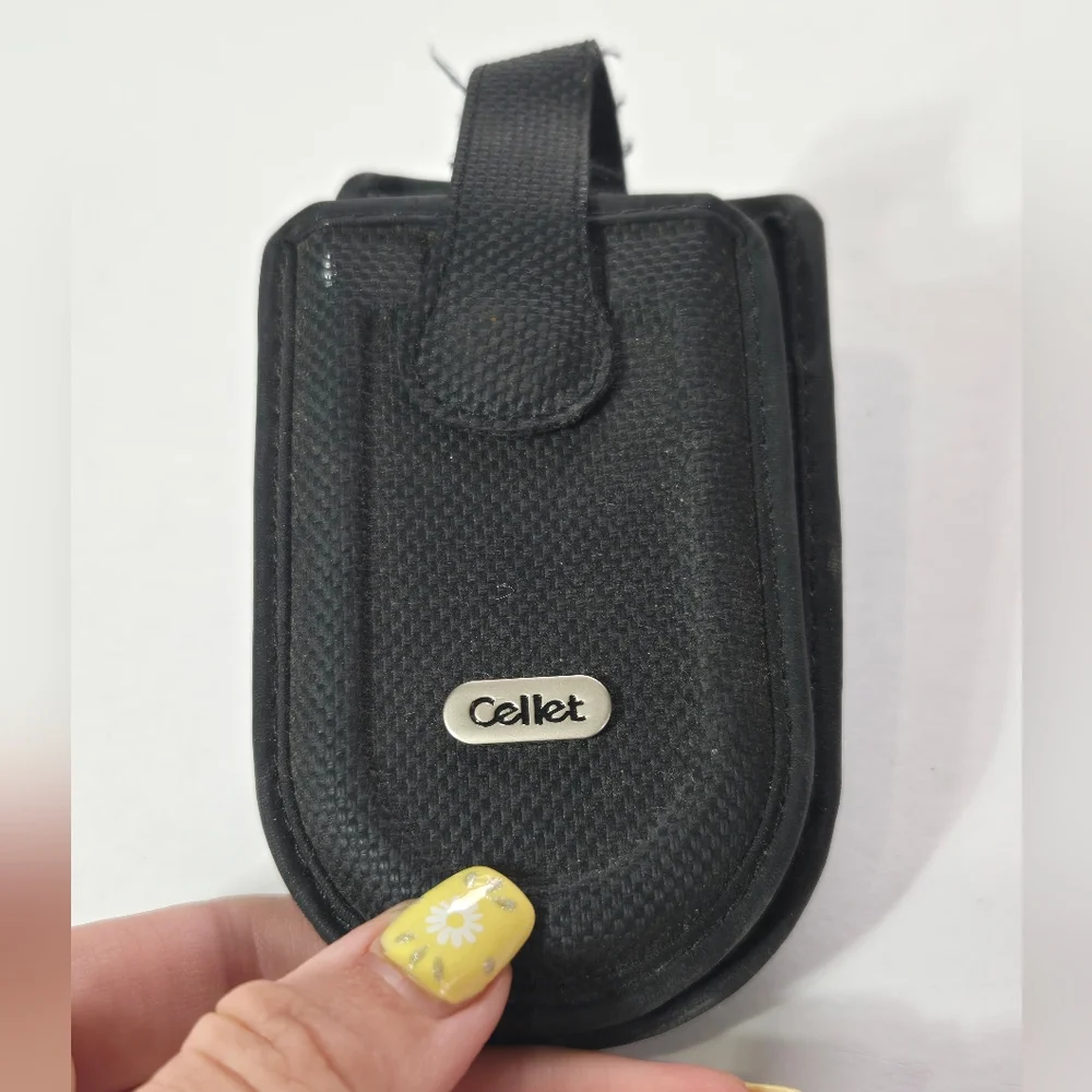 Vintage Cellet Black Phone Holster with Clip